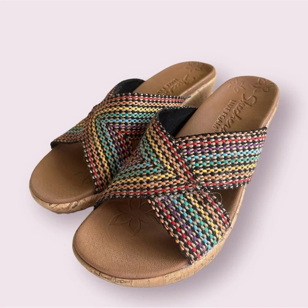 - Skechers‎ Luxe Foam Wedge Multicolor Shoes Women’s Sz 7
